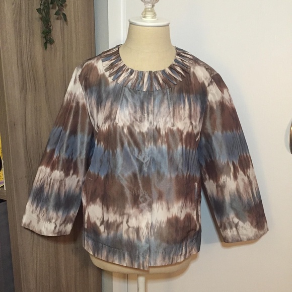 CHICOS Snap Up Lightweight Travelers Jacket Size 1 - Picture 1 of 7